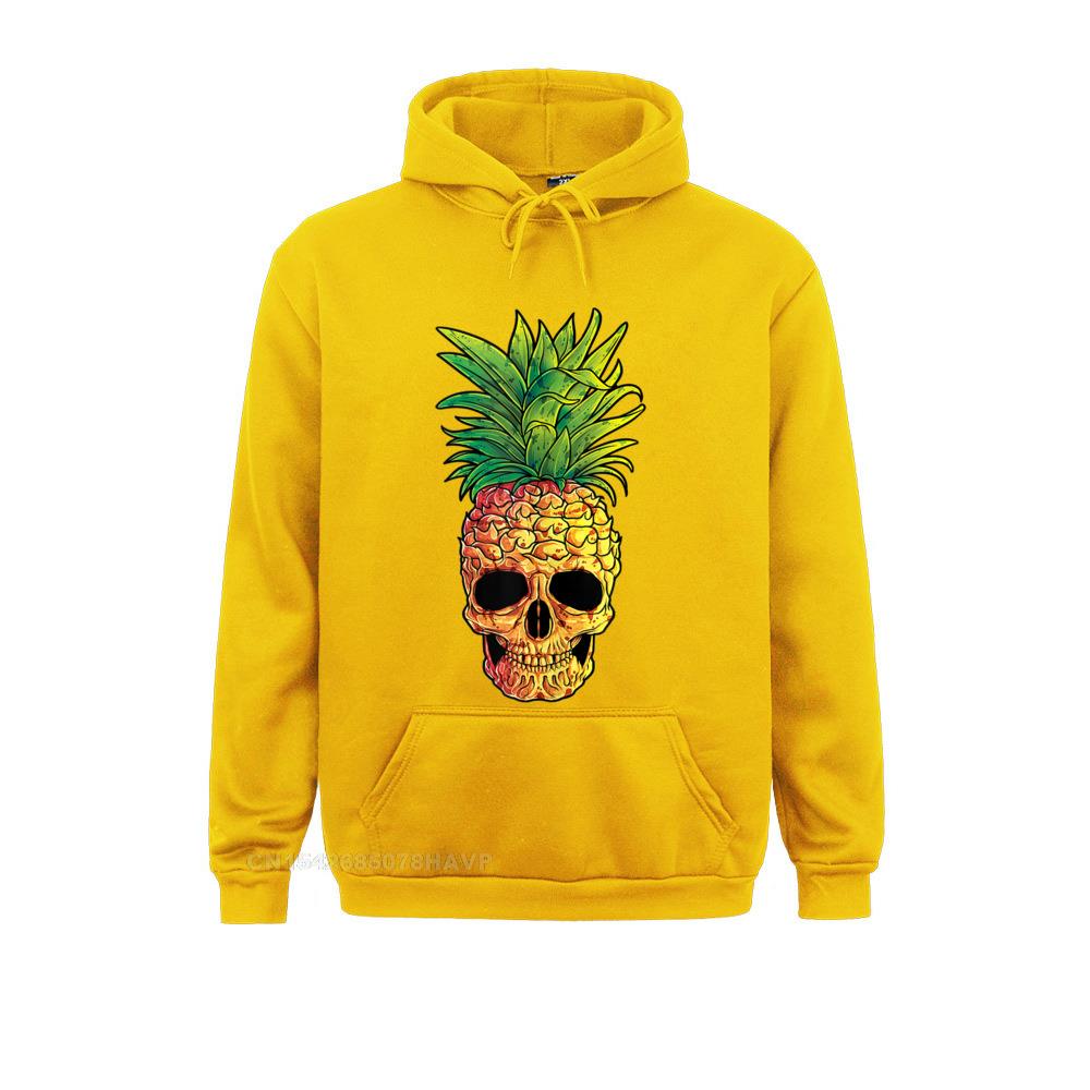 

Ананас Череп Забавные пляжи Алоха Гавайи Гавайи Гот Толстовка Унисекс Хип-хоп Мужские толстовки Толстовки с длинными рукавами Капюшоны XL