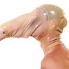 Latexhaube mit Parodie-Füßen Ärmel Gummimaske Fetisch BDSM Catsuit Party Cosplay