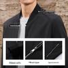 Lang Deng Men's Windproof Wrinkle-Resistant Baseball Collar Bomber Jacket