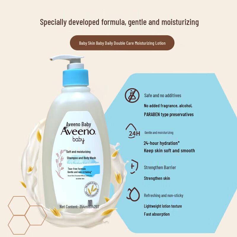 Aveeno Baby Daily Care Wash & Shampoo and Lotion Gift Set