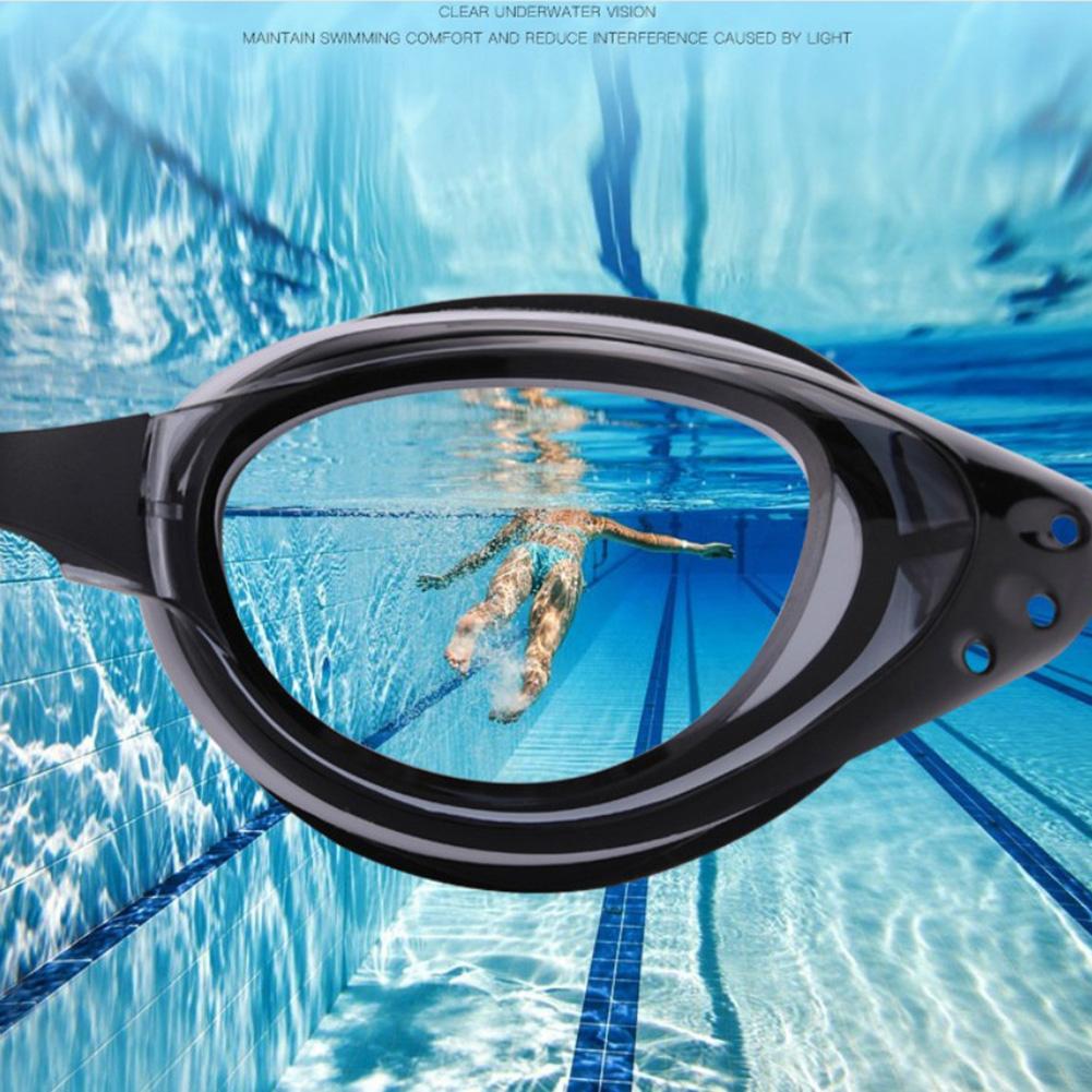 Professional Swimming Goggles Coated Anti-Fog Lens Elastic Headband Adjustable Nose Pad Swim Goggles for Adults Swimming Glasses