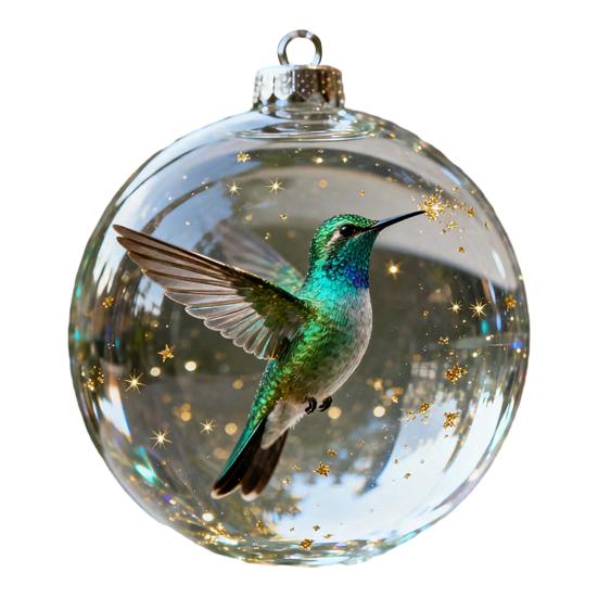 Weihnachtsvogel Acryl Ornamente 2D Kardinäle Tier Baumschmuck Handgefertigt Feiertag