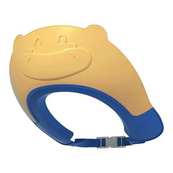 

Удобная шапочка для детского шампуня, полезная, легкая, защита ушей, водонепроницаемая, для ванной комнаты синий