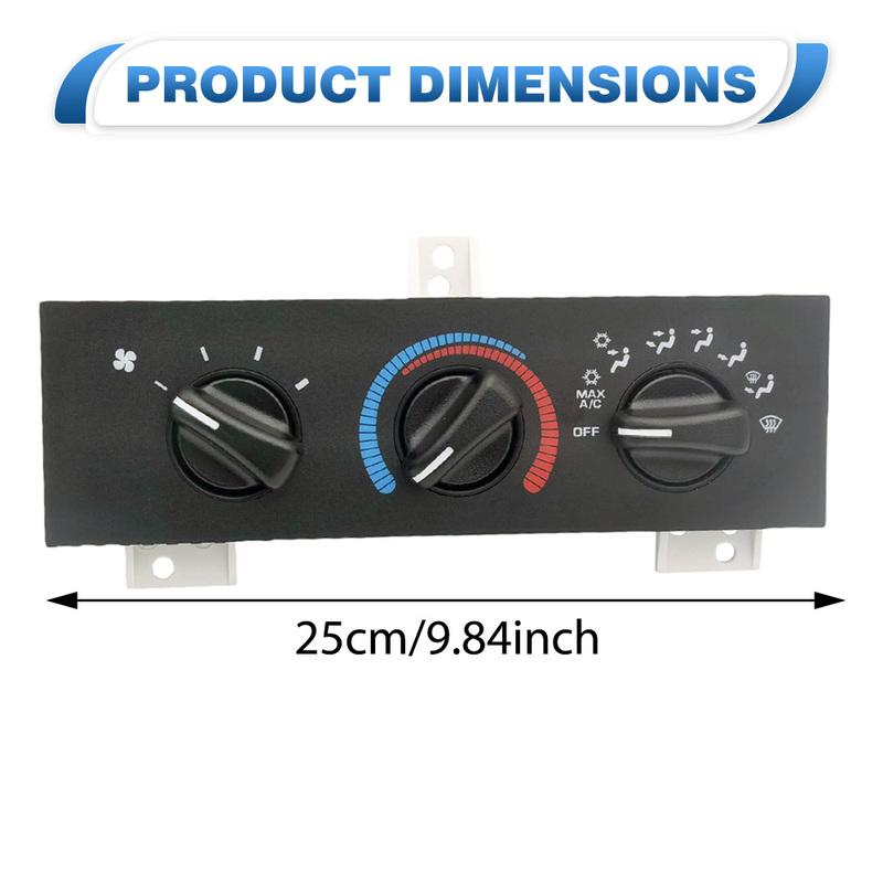 55055459AE 55055459AF for Dodge Ram Van 6 Cyl 3.9L, 8 Cyl 5.2L, 8 Cyl 5.9L 1998-2003 AC Heater Manual Climate Temp Control Panel