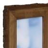 5x7 Live Edge Picture Frame Rustic Tabletop Decor Glass Protection Unique Home Accent Easel Display Photos