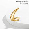 Vintage Simple Irregular Shape Hollow Open Ring for Women Wedding Classic Finger Couple Rings Aesthetic Y2K Accessories