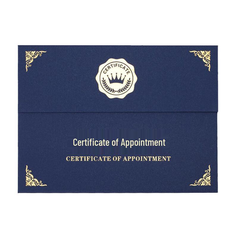 Tri-Fold Hot Stamping Certificate Cover