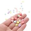 50/100Pcs/lot 8.5*9mm Multicolor Plastic Love Heart Spacer Beads for Diy Handmade Necklace Earring Jewelry Making Accessories