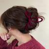 Samt Damen Haarklammer 3 Farben Schleife Haarnadel Elegant Rotes Samt Haarspangen Damen