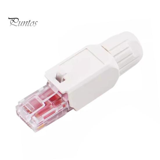RJ45 Network Connector Universal Easy Assembly High Speed LAN Data Transfer Network Connector Head Accessories
