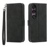 DIERFENG DF-03 For Sony Xperia 1 VII Case Lines Imprint Wallet Leather Phone Cover