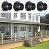 4Pcs Rope End Snap with Cross Screw Corrosion Resistant Universal Simple Installation Rail Support Cap Hemp Rope End Brackets