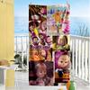 Masha Bear Personalized Text Beach Towel High Absorbency & Quick-Dry Perfect for Traveling Yoga Camping and Swimming