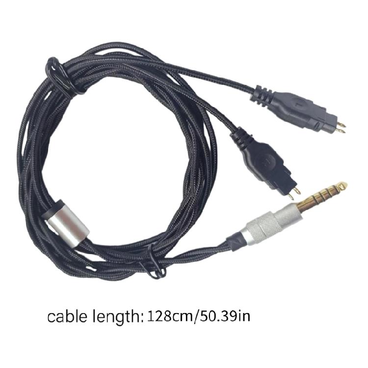 4.4mm Headphone Cable Replacement Cable Wire Connector Transmission Extension Cord for HD580 HD600 HD650 HD660S
