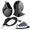 FARBIN Car Horn Waterproof Universal 118db Treble/Bass 2 Piece Set + Bifurcated Harness,