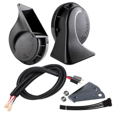 FARBIN Car Horn Waterproof Universal 118db Treble/Bass 2 Piece Set + Bifurcated Harness,
