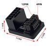 Cablecc 12VHPWR 16Pin Male To Female Power Modular Adapter Up Angle 360 Degree for 4080 5090TI Graphics Card 12+4P PCI-E 5.0 ATX3.0