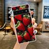 For Google Pixel 10 Pro Clear Phone Case Pixel 9 Pro XL Pixel 8 Pro 9A 8A 7A 7 6A 6 Pro Cover Summer Strawberry Flowers Print