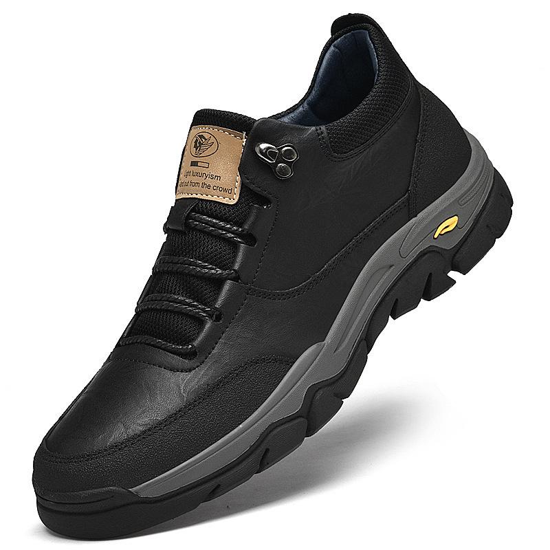 

Outdoor tooling shoes hiking off-road casual shoes autumn and winter help leather cowhide surface large size velvet leather shoes men 49