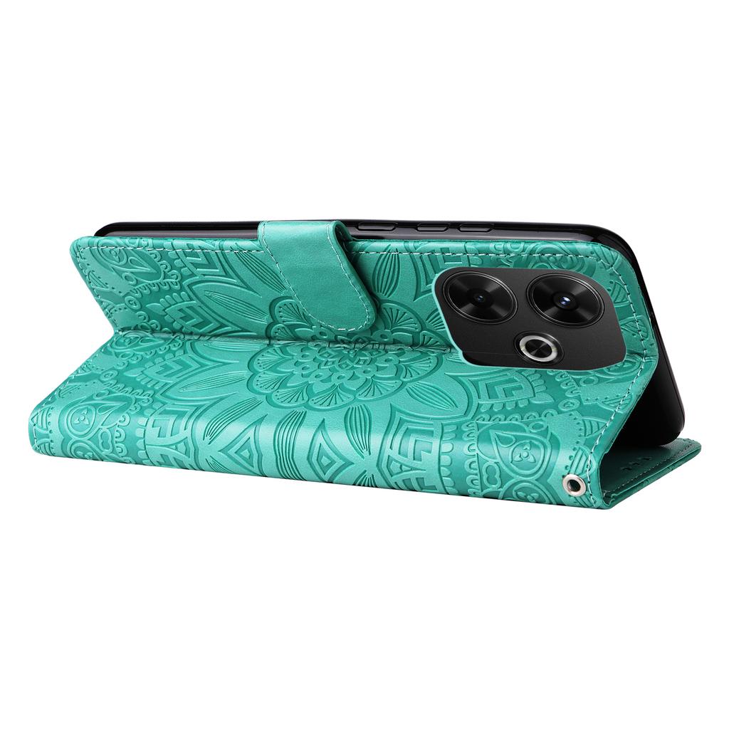 For Xiaomi Redmi 13x 4G/13 5G/13 4G/Redmi Note 13R 5G/Poco M6 4G Leather Case Sunflower Phone Cover