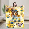Kevin Dave  Blanket Cartoon Flannel Novelty Soft Throw Blankets for Home Restaurant Spring Autumn
