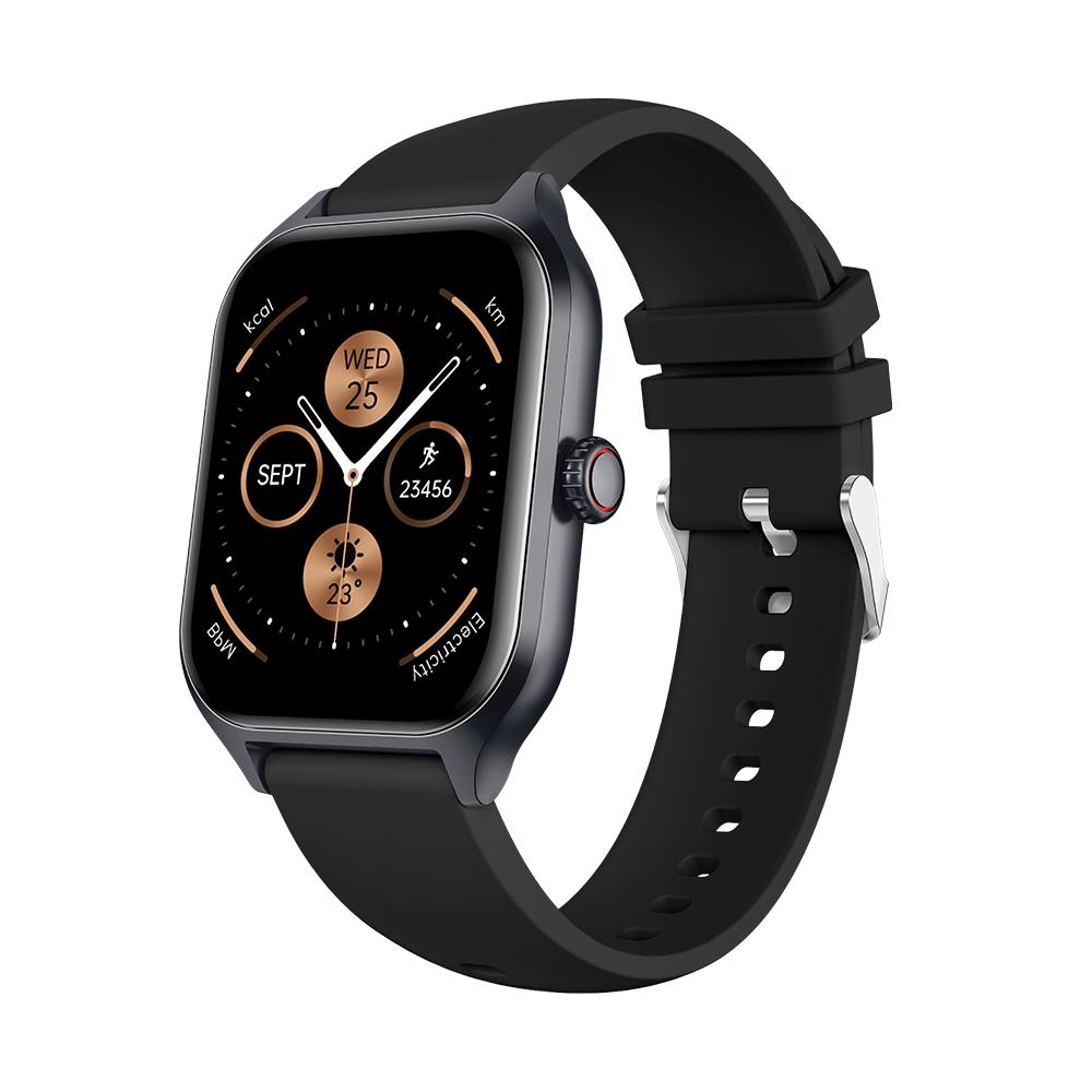 

Pinteek 1.96 Square Health Smartwatch Blood Oxygen/HR/BP Tracking BT Multilingual Calls+ 7-Days Battery & Daily Waterproof