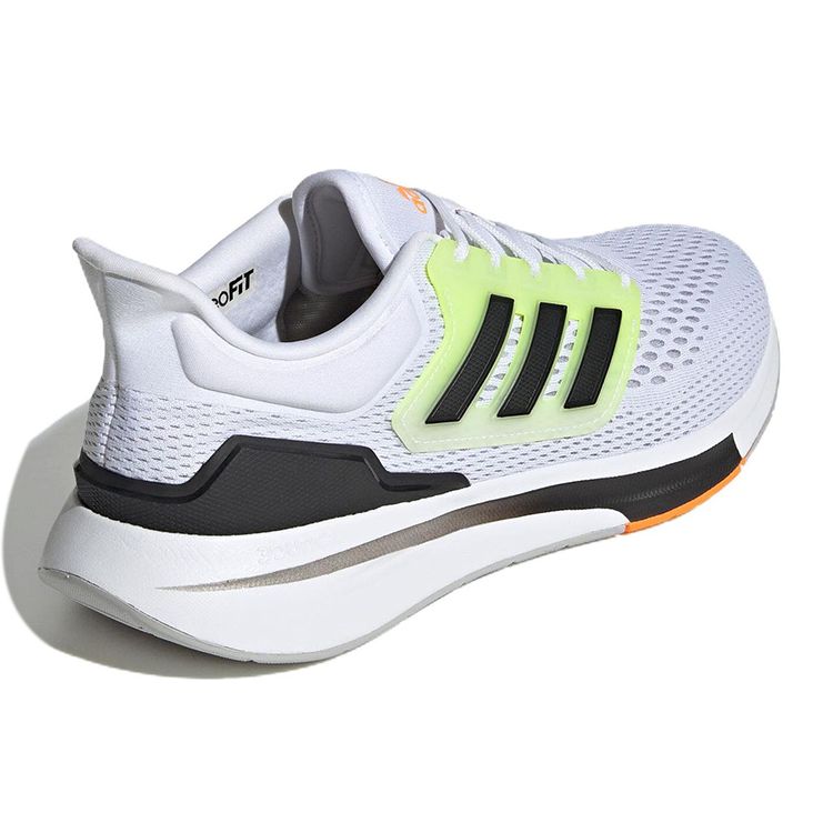 Adidas EQ21 Run White Black Volt Men Sneakers Cloud-White Core-Black Grey-Two GZ6868