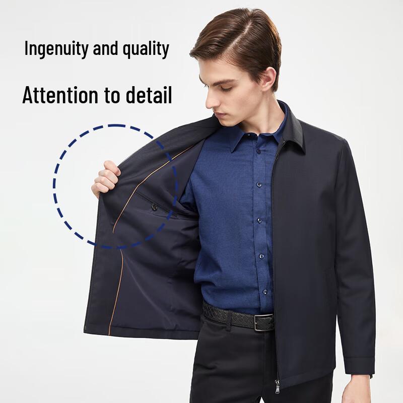 Youngor Men's Slim-Fit Wool Blend Executive Jacket