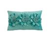 Fashion Modern Style Pink White Throw Pillows 45*45cm Velvet Stitching 3D Chrysanthemum  Cushion Waist Pillow Blue Cushion Case