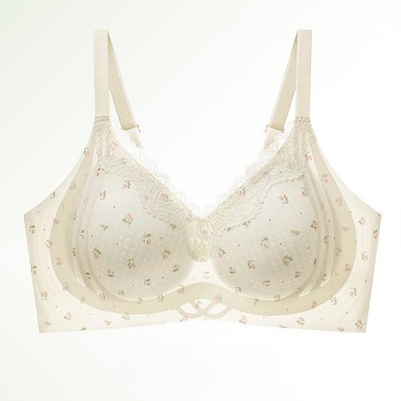 Summer Lightweight Seamless Bra, Small Bust Push Up Full Bust Minimizer Flirty Sexy Wireless Women's Bra