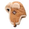 Unisex Vintage Leather Aviator Hat Winter Warm Fleece Lined Ear Protection Cap Motorcycle Riding Outdoor