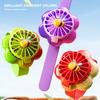 3 Wind Speeds Watch Fan Gradient Flowers USB Rechargeable Fan 2025 Handheld Fan  Toy
