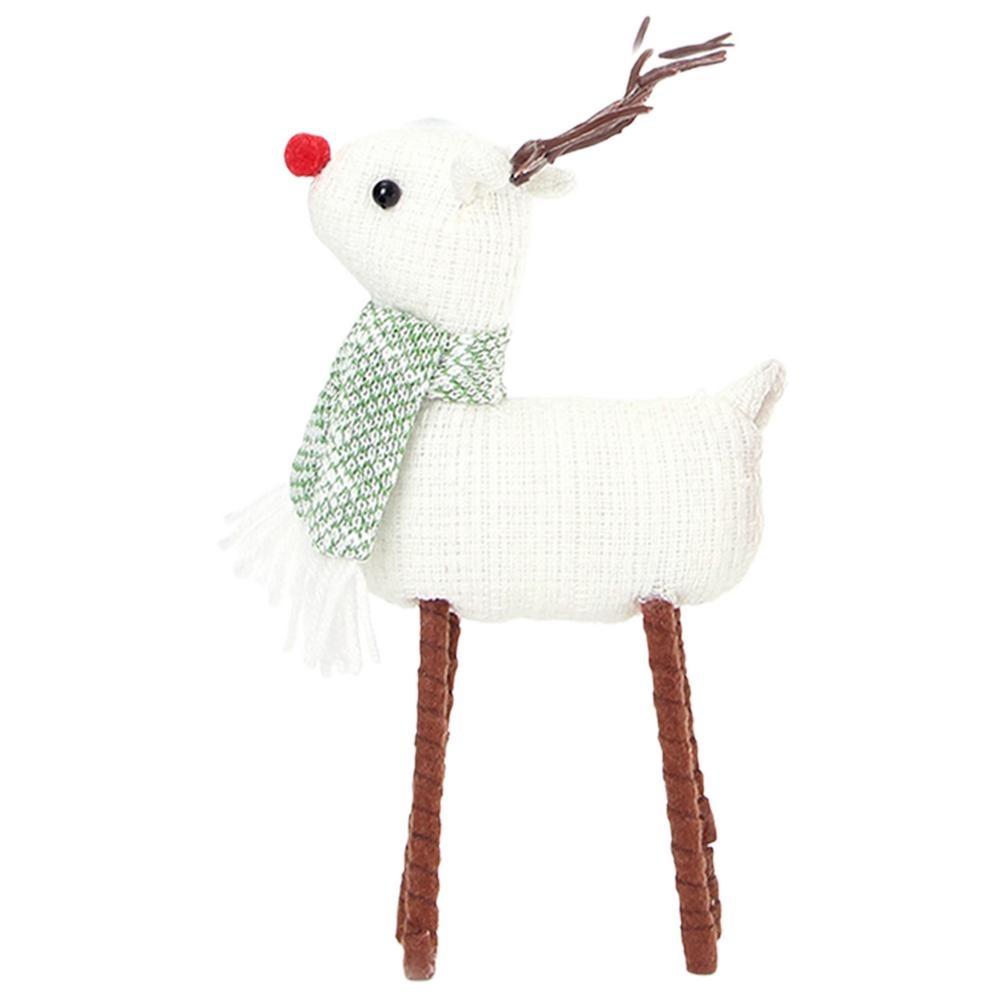 Kawaii Standing Christmas Elk Decor Mini Retro Elk Decoration Christmas Elk Figurine  Children