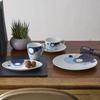 Noritake 24.5cm Frank Lloyd Wright Imperial Blue Plate, Microwave-Safe, Fine Porcelain (Premium White), WT94916/1701