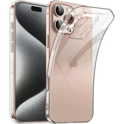 Klare TPU-Hülle für iPhone 16 Pro Max 15 Plus 14 13 Mini 12 11 X XS XR SE 2022 2020 7 8 6 6S 5S 16Pro 16Plus 15Pro Transparentes Telefonabdeckungszubehör