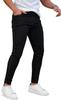 GINGTTO Stretch Skinny Slim Slim Stretch Jeans Men's Jeans, Black, Fit, Fit, Leg-Lengthening, (Size 34, Black)