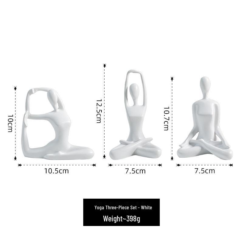 Elegant Yoga Dance Trio Set - Bedroom & Living Room Display Decor