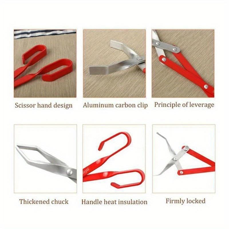 Outdoors Firewood Scissors Camping Charcoal Shears Lightweight 38.8/ 50.8/63.5cm  For Campfire Barbecue Fire Pits