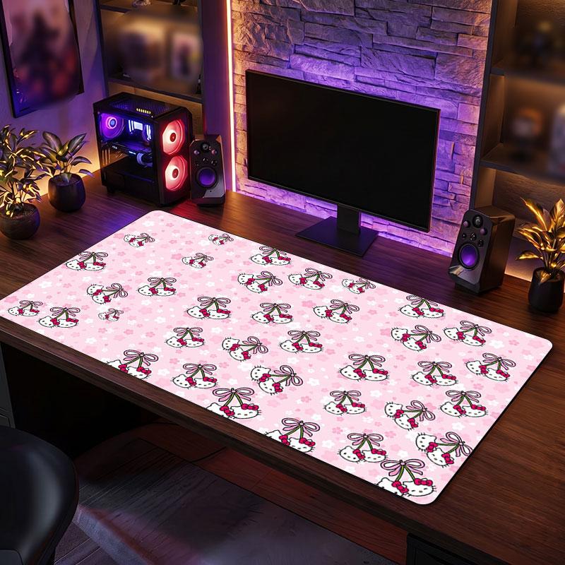 Big Mouse PadHello Kitty Extended Soft Desk Mat Gaming Office Computer Table Decor Mat