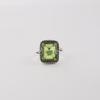 Natural Peridot Gemstone 925 Sterling Silver Jewelry Handmade Wedding Ring For Women RR-71-3