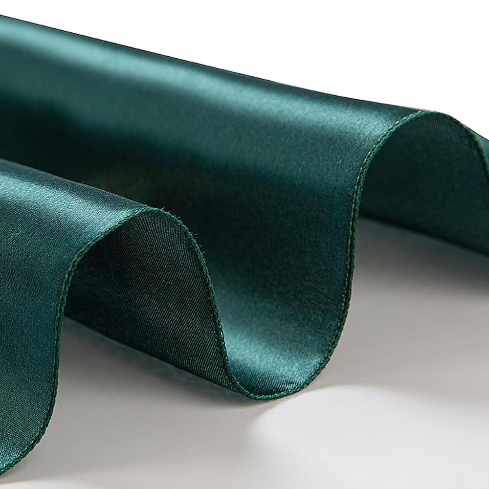 1PC Napkin Cloth Satin Face Mouth Cloth Lock Edge Solid Color Restaurant Hotel Square Wedding Decoration