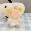 [Cloth Only] 17cm Doll Clothes Cartoon Toy Kitten Hairband Sweet Overalls Set Clothing Set Replacement Exquisite Accessories