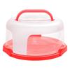 10inch Dome Lid Cake Container with Carrying Handle Cupcake Pie Storage Box Transport Box