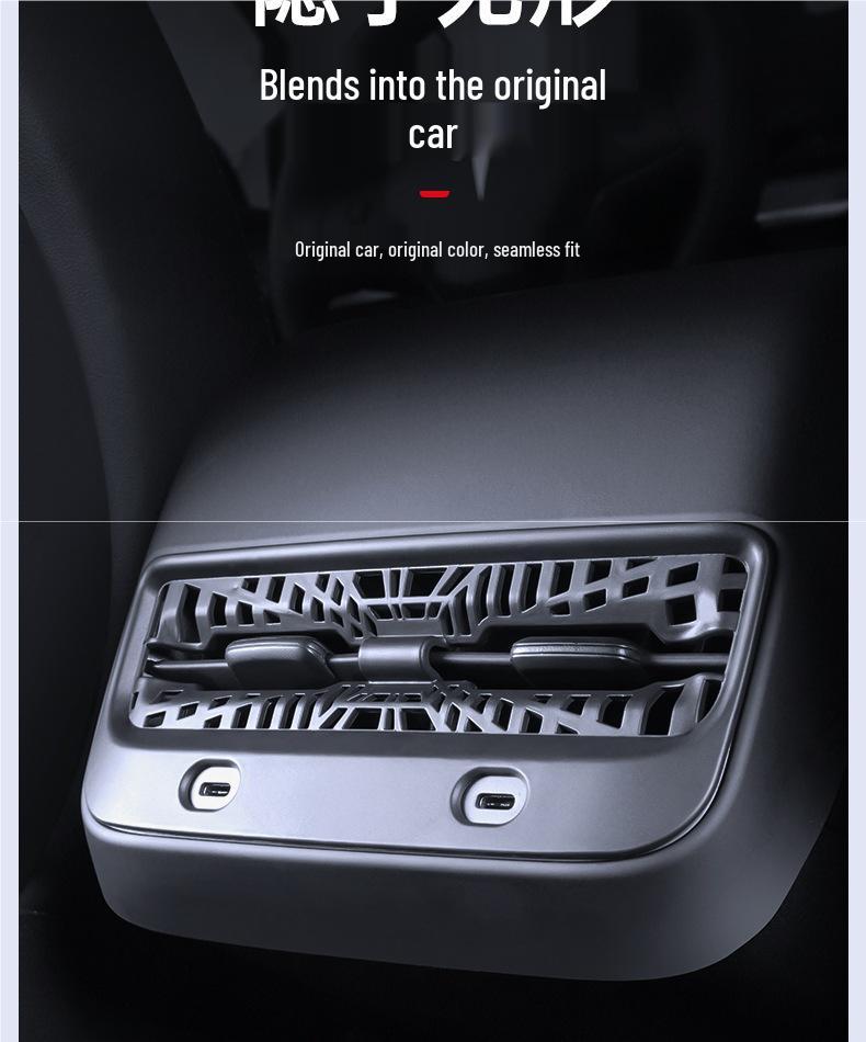 Förbättring av ram för bakre AC-ventilationsgaller till Tesla Model 3/Y