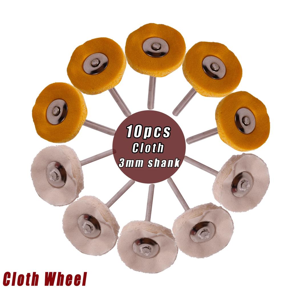 Polishing Buffing Wheel For Dremel Rotary Tool Accessories Cotton Wool Felt Jewelry Buffing Drill Kit