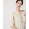 Cc Collect. Sheer Frill Shirt Blouse C262msc133