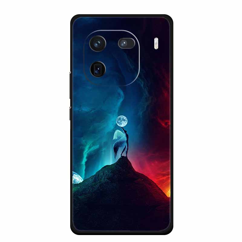 Phone Case For Vivo iQOO 12 Case iQOO12 Pro Funda Black Silicone Soft Back Cover Coque For Vivo iQOO 12 Pro Case 6.78" Capas Bag
