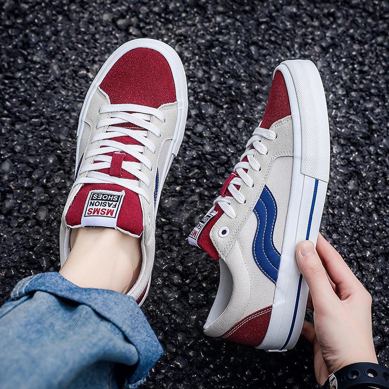 Мужские осенние парусиновые туфли для скейтбординга Дышащие модные повседневные кроссовки для пар 39 Female 2263₽