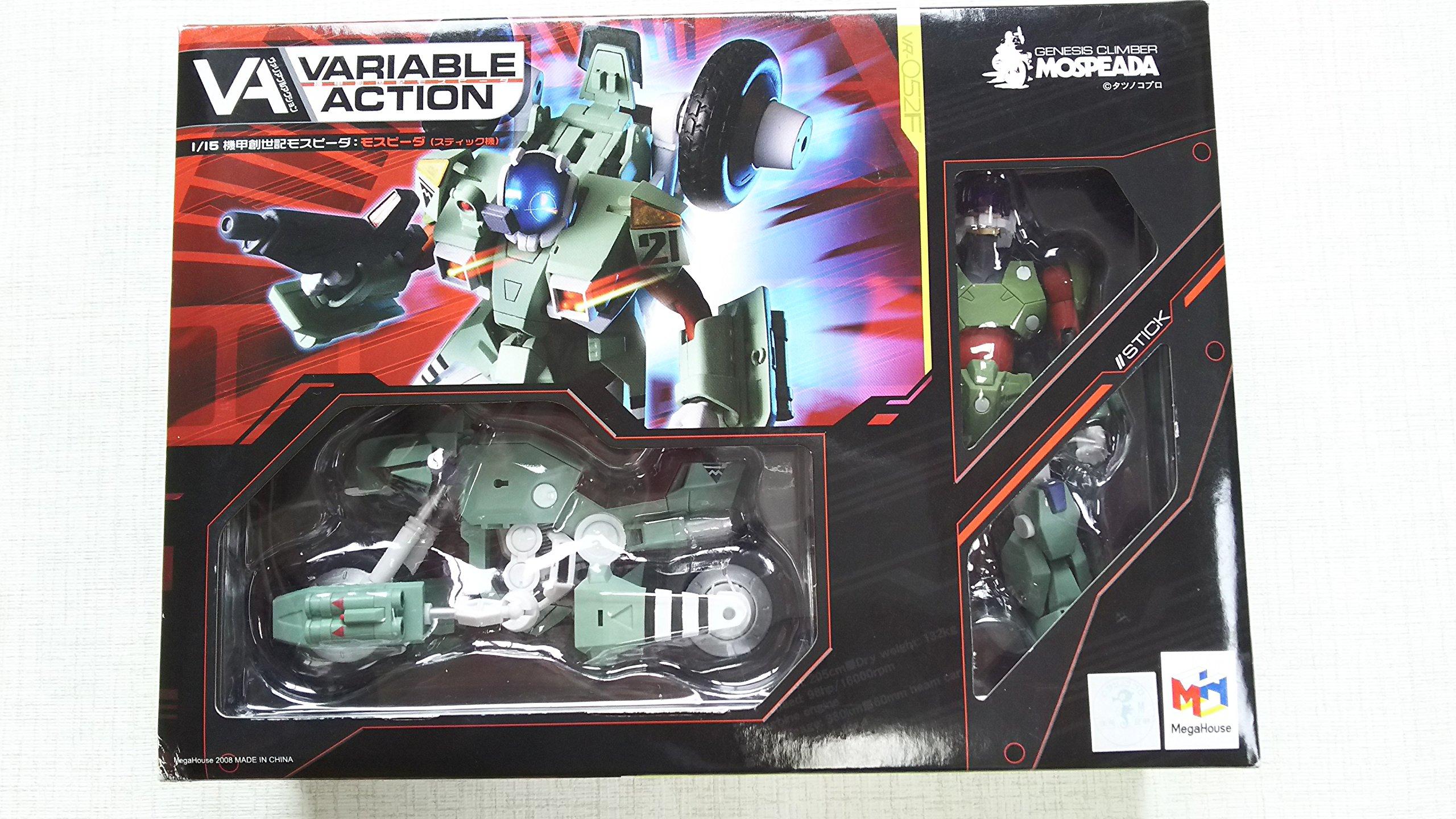 

Variable action Genesis Mospeada Kekko Mospeada (stick machine)