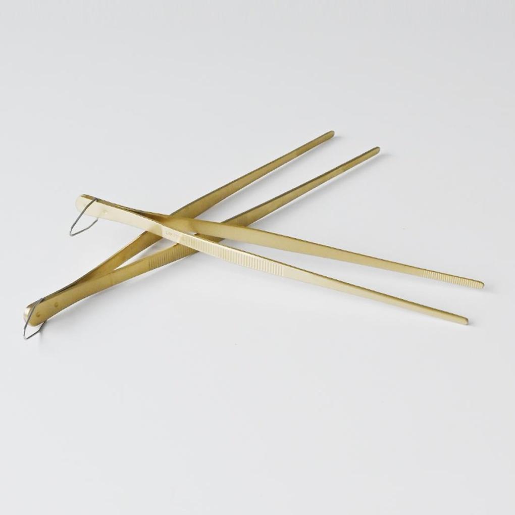 Stainless Steel Cooking Tweezers, Gold